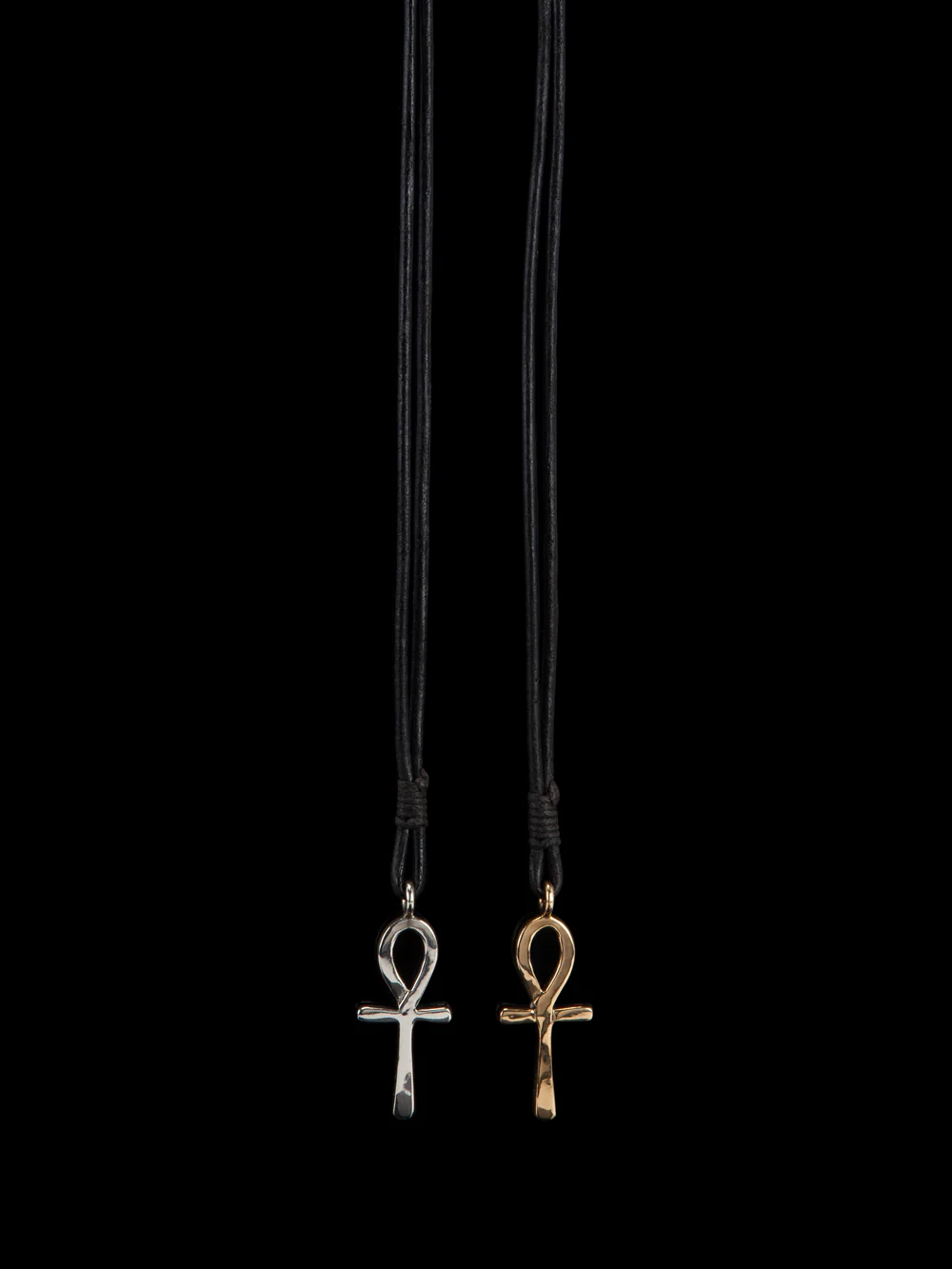 Ankh mini on leather/ 925 chain - Image 2