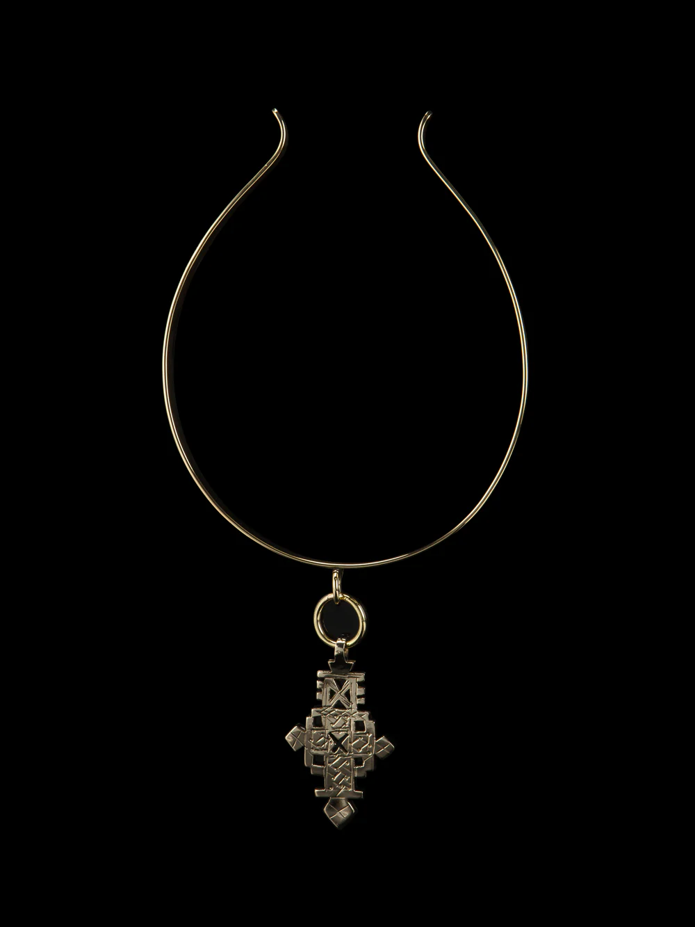 Ethiopian cross neck cuff