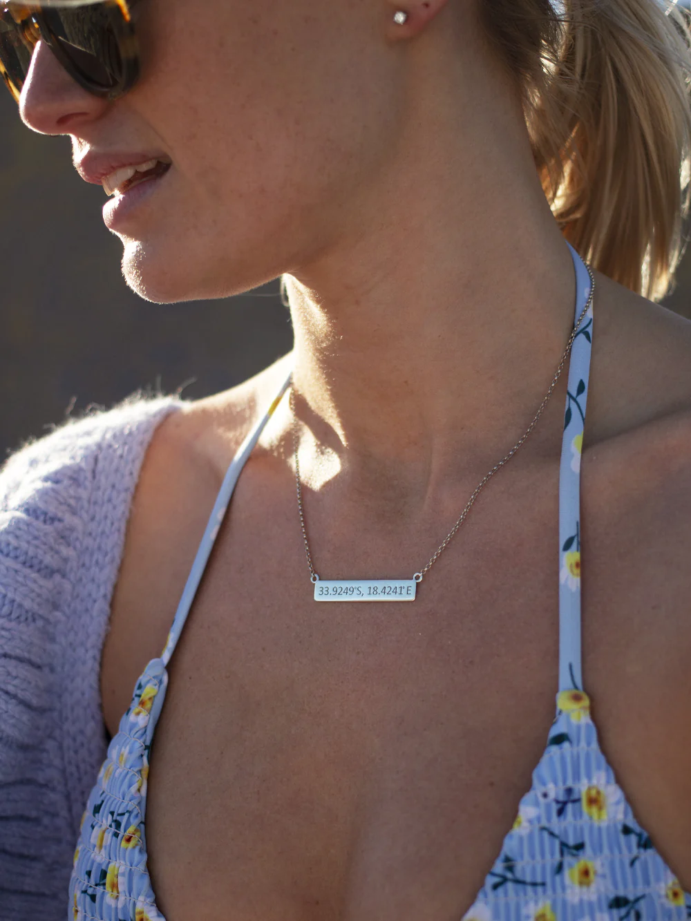 Custom Coordinate Pendant - Image 2