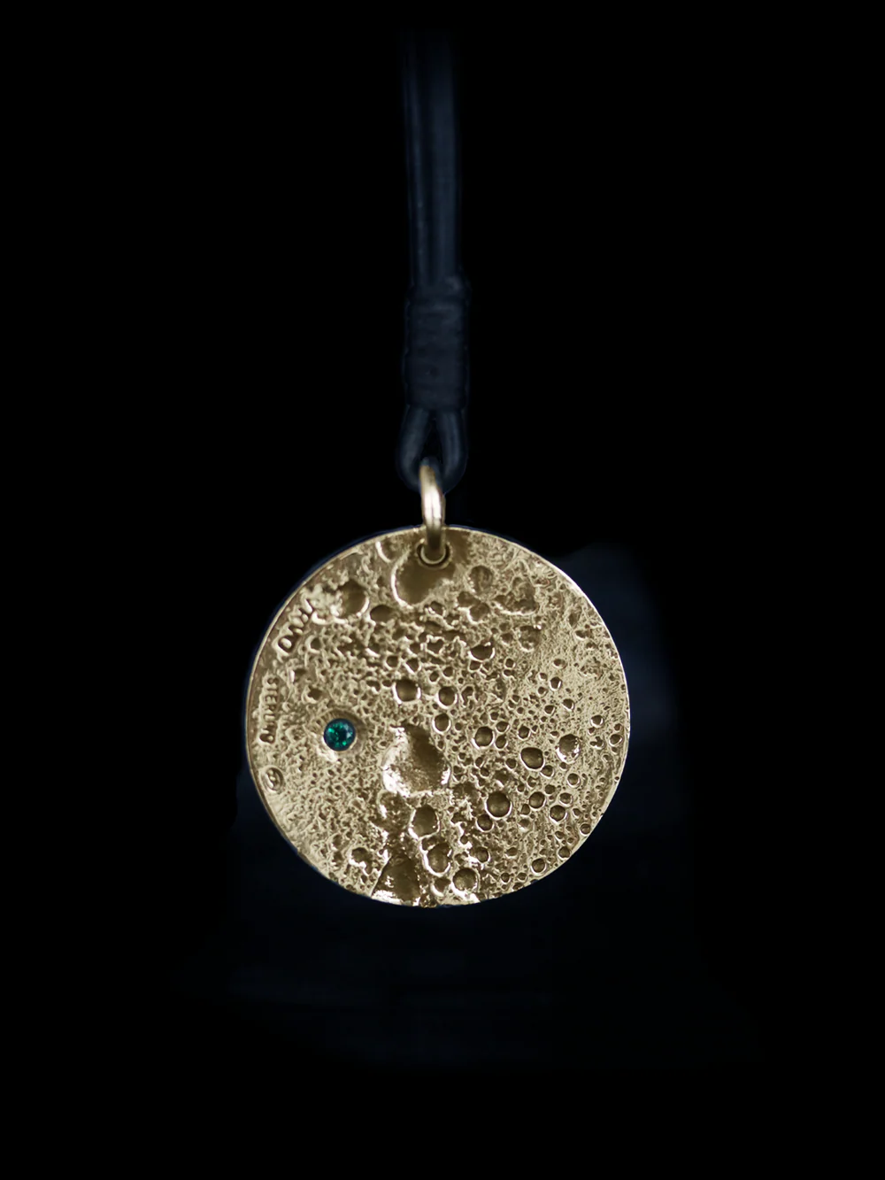 Moon Pendant with Emerald - Image 5