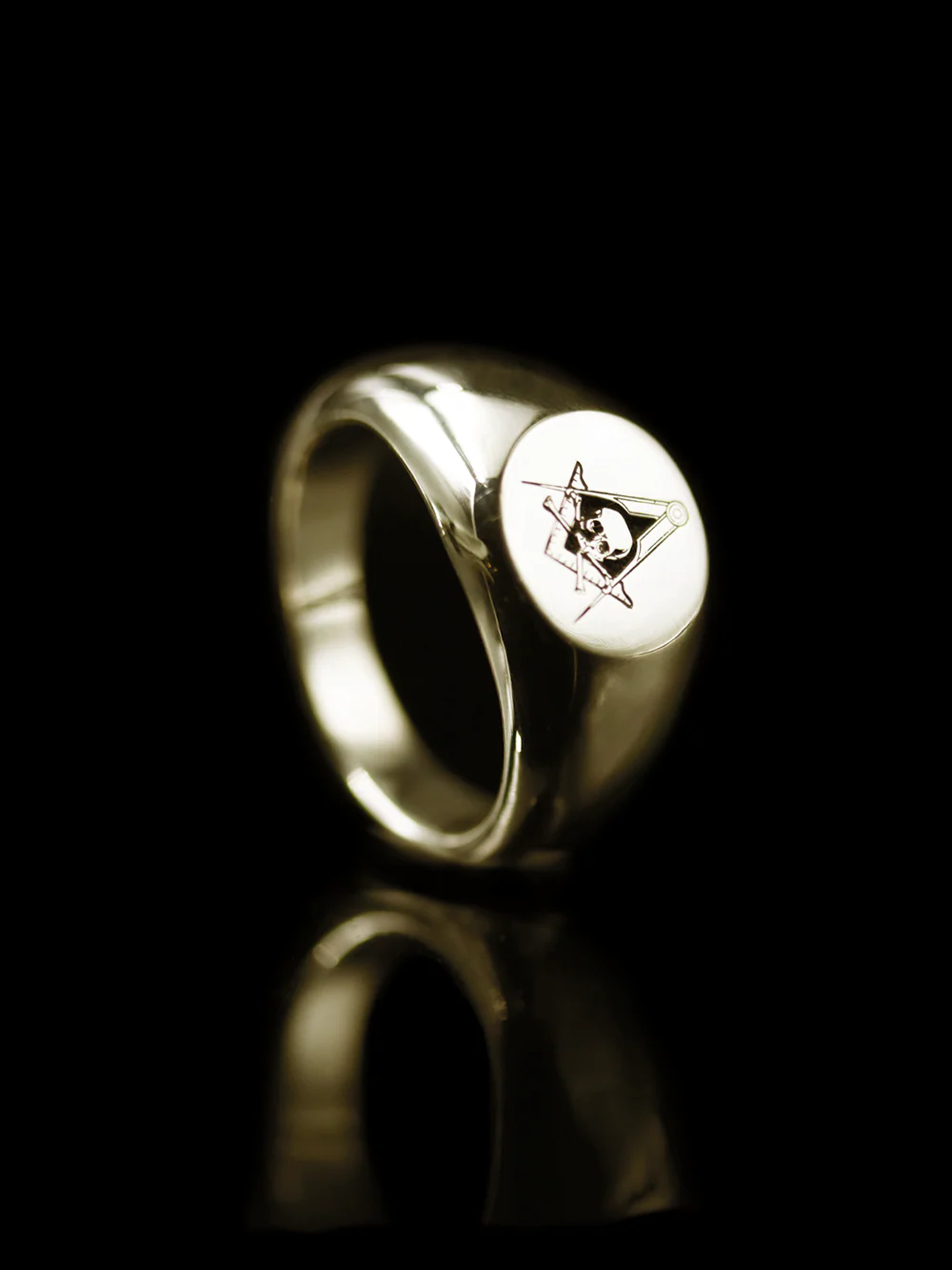Skull Divided Round Ring - Image 3
