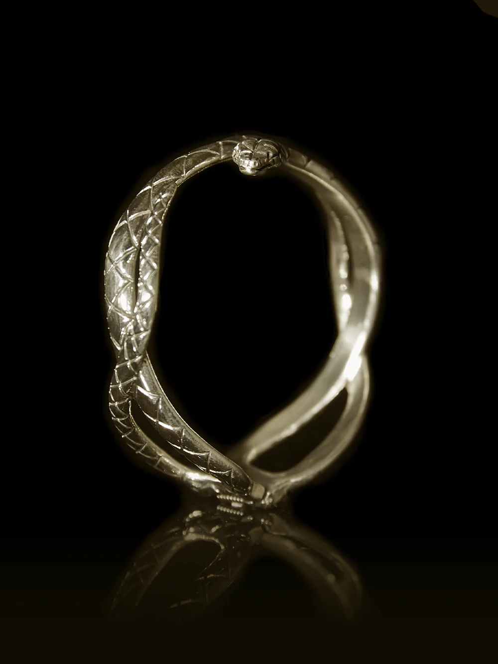 Serpent Cuff with Emerald Eyes - Image 5